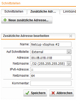 Öffentliche IPv4 Adresse trotz CGNAT (mit Sophos UTM RED Tunnel)